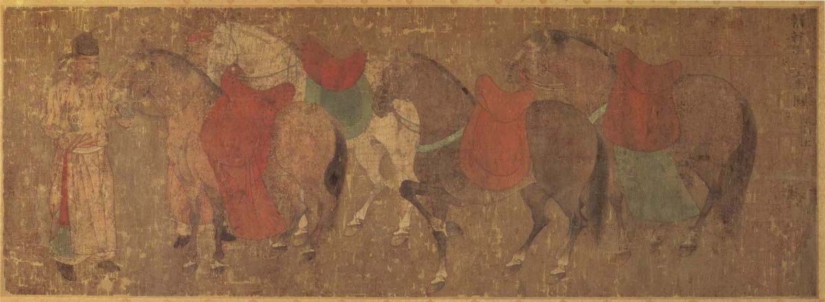 unknow artist Reitknecht with horses seaweed-dynasty
